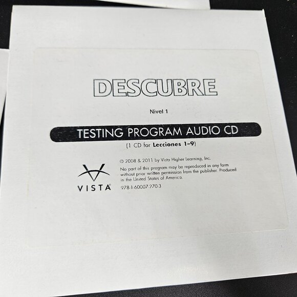 Descubre Nivel 1 Spanish CD DVD Lot 14 Teacher Ed Home School Curriculum Elem HS - Picture 7 of 8